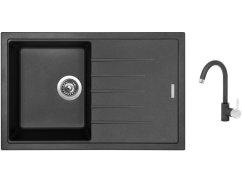 Set Sinks BEST 780 Metalblack + baterie Sinks MIX 35 Metalblack Set Sinks BEST 780 Metalblack + baterie Sinks MIX 35 Metalblack