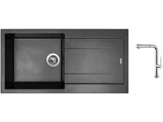 Set Sinks AMANDA 990 Metalblack + batéria Sinks SLIM S2 kartáčovaná Set Sinks AMANDA 990 Metalblack + batéria Sinks SLIM S2 kartáčovaná