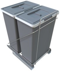 Vestavný odpadkový koš Elletipi Ecofil výsuvný 35+35 l