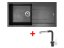Set Sinks Amanda 990 Metalblack + Mix 3 P GR