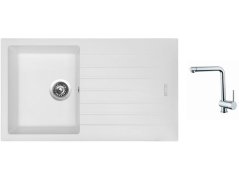Set Sinks PERFECTO 860 Milk + baterie Sinks MIX 3 chrom Set Sinks PERFECTO 860 Milk + baterie Sinks MIX 3 chrom
