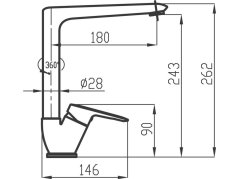 Dřezová baterie Metalia 54014.0 chrom - obrázek 2