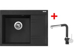 Set Sinks RIM 650 L Granblack + Mix 3 P GR