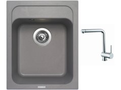 Set Sinks CLASSIC 400 Titanium + batéria Sinks MIX 3 chróm Set Sinks CLASSIC 400 Titanium + batéria Sinks MIX 3 chróm