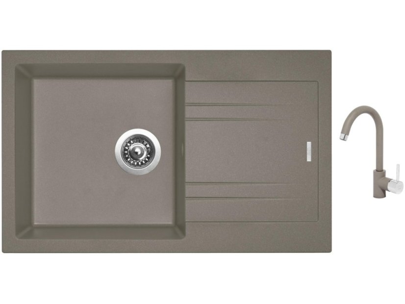 Set Sinks LINEA 780 N Truffle + batéria Sinks MIX 35 Truffle