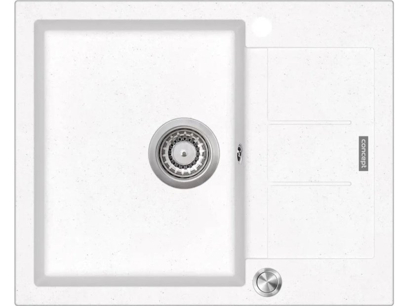 Granitový dřez Concept DG05C45wh Cubis Bílý - 1