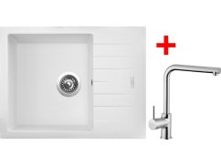 Sinks PERFECTO 650 Milk + ELKA lesklá Sinks PERFECTO 650 Milk + ELKA lesklá