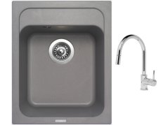 Set Sinks CLASSIC 400 Titanium + batéria Sinks MIX 35 P chróm Set Sinks CLASSIC 400 Titanium + batéria Sinks MIX 35 P chróm