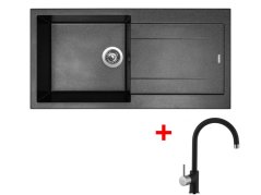 Set Sinks Amanda 990 Metalblack + Vitalia GR Set Sinks Amanda 990 Metalblack + Vitalia GR