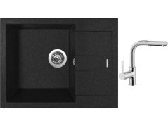 Set Sinks AMANDA 650 Granblack + batéria Sinks ENIGMA S chróm Set Sinks AMANDA 650 Granblack + batéria Sinks ENIGMA S chróm