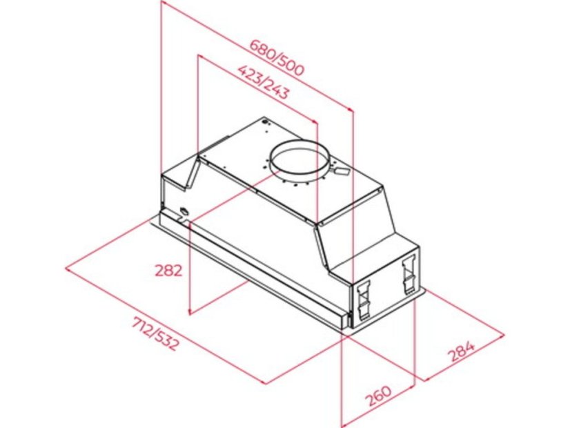 Vestavný odsavač Teka GFL 57651 EOS BK