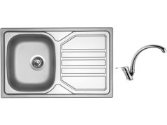 Set Sinks OKIO 800 V 0,7mm leštený + batéria Sinks EVERA chróm Set Sinks OKIO 800 V 0,7mm leštený + batéria Sinks EVERA chróm