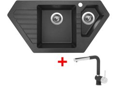 Set Sinks BRAVO 850.1 Granblack + Mix 3 P GR Set Sinks BRAVO 850.1 Granblack + Mix 3 P GR