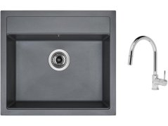 Set Sinks SOLO 560 Titanium + baterie Sinks MIX 35 P chrom Set Sinks SOLO 560 Titanium + baterie Sinks MIX 35 P chrom