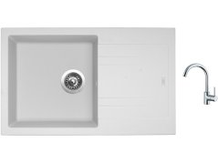 Set Sinks LINEA 780 N Milk + batéria Sinks MIX 35 chróm Set Sinks LINEA 780 N Milk + batéria Sinks MIX 35 chróm