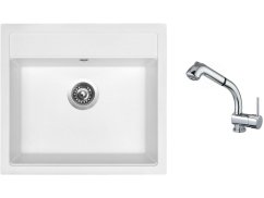 Set Sinks SOLO 560 Milk + batéria Sinks MIX 3 S Chróm Set Sinks SOLO 560 Milk + batéria Sinks MIX 3 S Chróm