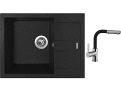 Set Sinks AMANDA 650 Granblack + baterie Sinks ENIGMA S Grandblack Set Sinks AMANDA 650 Granblack + baterie Sinks ENIGMA S Grandblack