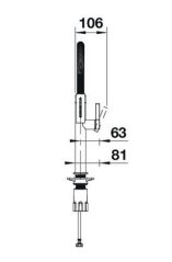 Drezová batéria Blanco CULINA-S Mini II PVD steel, senzor