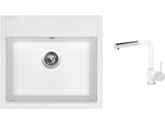 Set Sinks SOLO 560 Milk + baterie Sinks MIX 3 P Milk Set Sinks SOLO 560 Milk + baterie Sinks MIX 3 P Milk