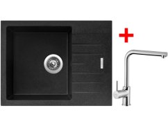 Sinks PERFECTO 650 Granblack + Elka Sinks PERFECTO 650 Granblack + Elka