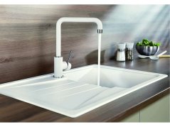 Dřezová baterie Blanco MILI HD Silgranit bílá soft - 2