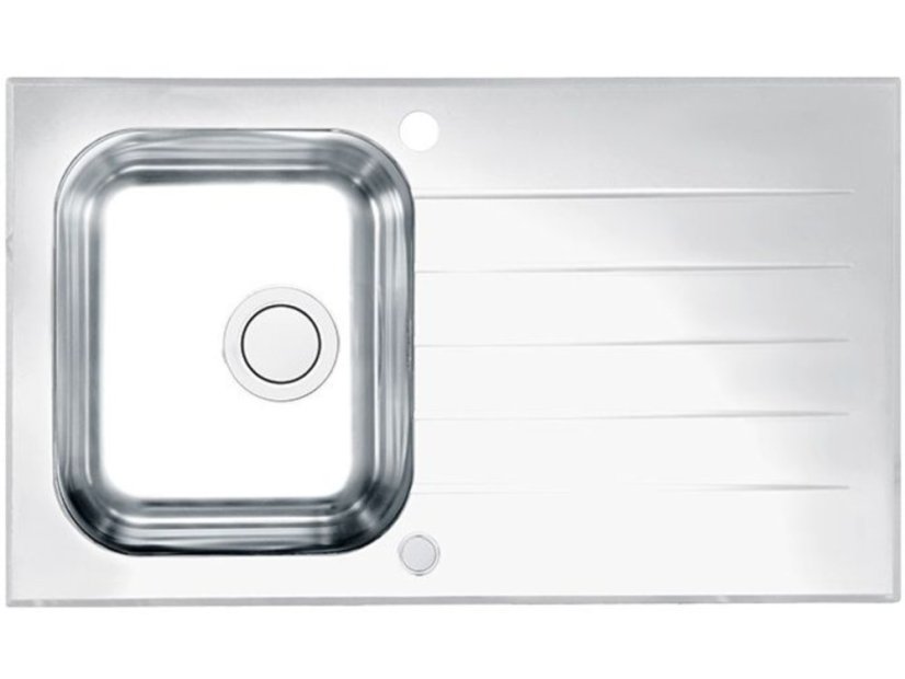 Dřez se sklem Alveus Glassix 10 UP Bílý
